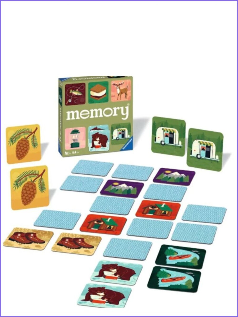 Ravensburger Game Ravensburger Great Outdoors Memory Game- En/Fr New In Box